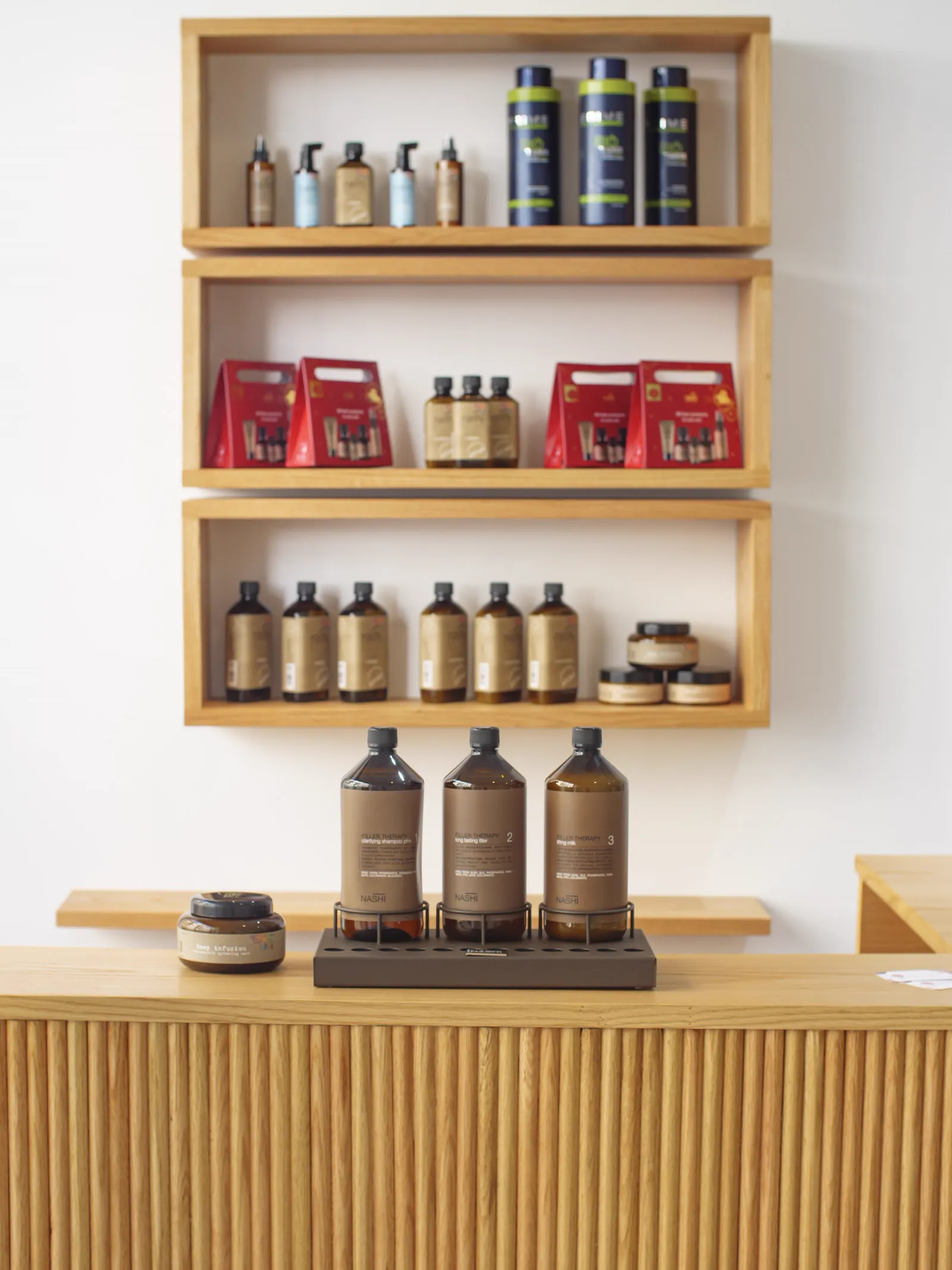 Produits professionnels Nashi et Cadiveu